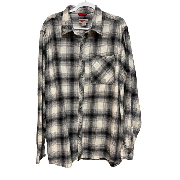 Field n Forest Shirts Mens Long Sleeve Button Down Shirt Gray And